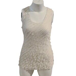 [Espresso] Ruffle Scoop Neck Tank - Size M